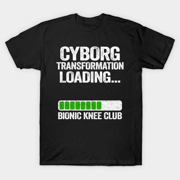 Knee Replacement Surgery Cyborg Transformation T-Shirt by Kuehni